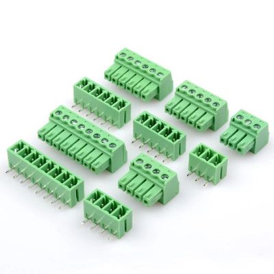 3.5mm Pitch PCB Pluggable Screw Terminal Blocks Plug + Right Angle or Straight Socket