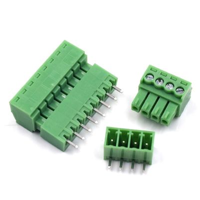 3.5mm Pitch PCB Pluggable Screw Terminal Blocks Plug + Right Angle or Straight Socket