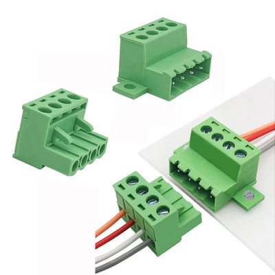 5.08mm Pitch Fixed Flange Screw Terminal Blocks Panel Mounting