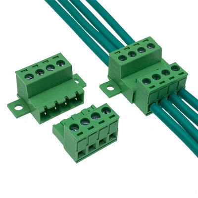 5.08mm Pitch Fixed Flange Screw Terminal Blocks Panel Mounting
