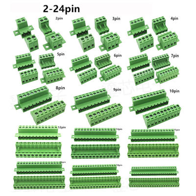 5.08mm Pitch Fixed Flange Screw Terminal Blocks Panel Mounting