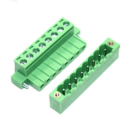 5.08mm Pitch PCB Plug-in Screw Terminal Blocks Plug Straight Pin Header with Flange