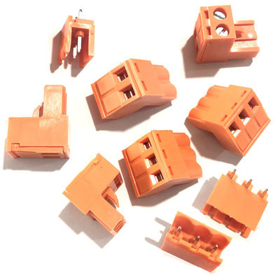 Orange 5.08mm Spacing PCB Pluggable Screw Terminal Blocks Plug + Pin Header Socket