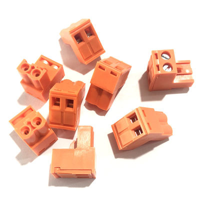 Orange 5.08mm Spacing PCB Pluggable Screw Terminal Blocks Plug + Pin Header Socket