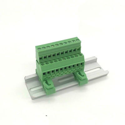 5.08mm / 0.2&quot; Pitch Pluggable Screw Terminal Blocks Din Rail Mounting 300V 10A