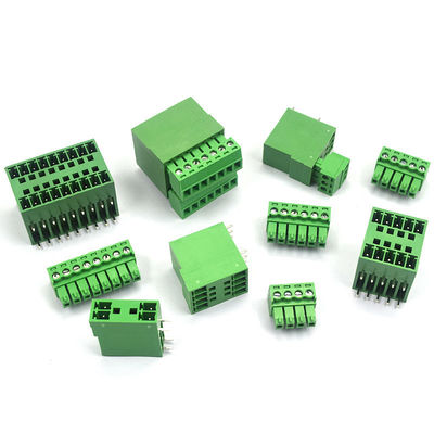 3.81mm Pitch Dual Row PCB Connectors Pluggable Screw Terminal Blocks Plug + Angle Pin Header