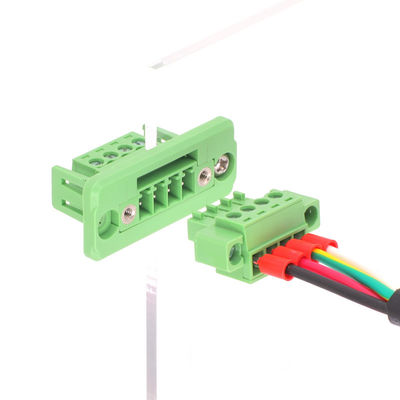 3.81mm pitch Feed Through Flange Screw Terminal Blocks Interlocking