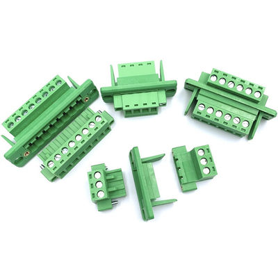 5.08 mm pitch Feed Through Flange Screw Terminal Blocks Dismountable