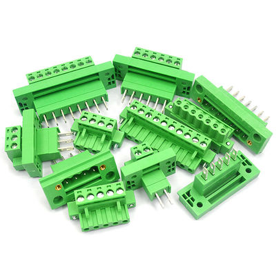 5.08 mm pitch Feed Through Flange Screw Terminal Blocks Panel Mount