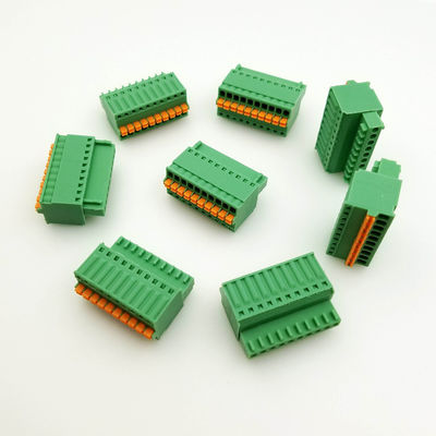 2.50mm Pitch Screwless Spring Crimping Pluggable PCB Terminal Blocks