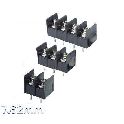 7.62mm / 0.3&quot; Barrier Screw Terminal Blocks Jointable Straight Pin