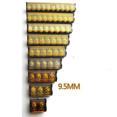 9.5mm / 0.375&quot; Barrier Screw Terminal Blocks Side Pin Mounting