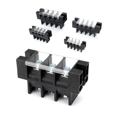 600V 40A 100A 75A 150A Feed Through Wall Mounted Barrier Terminal Blocks 13.0mm 16.0mm 21.0mm 27.0mm Pitch