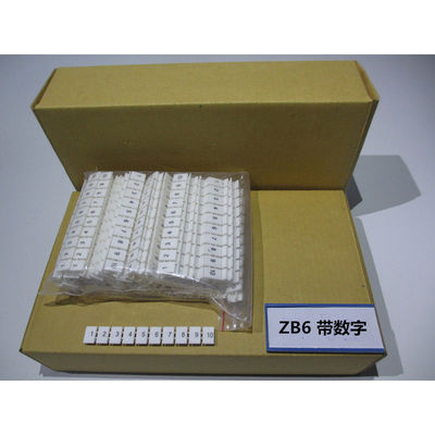 ZB6 UK2.5B UK5N Din Rail Terminal Blocks Maker Strips with Number Printed
