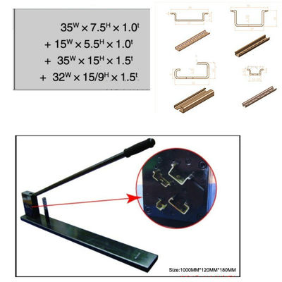 4-in-1 35mm 15mm DIN Mounting Rail Cutter Punch Cutting Tool Manual