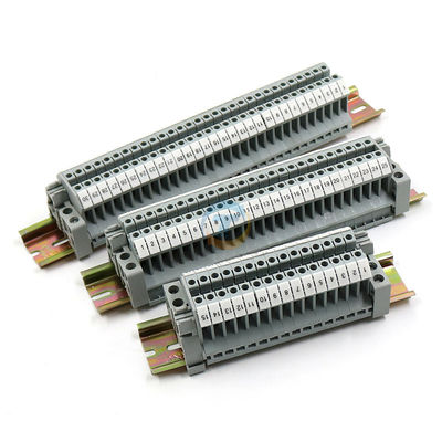 UK2.5B Screw Terminal Blocks Kit UK2.5N Modular DIN Rail Mounted Strips 32A 690V