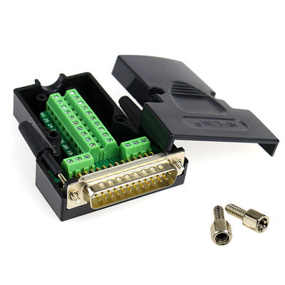 DB25 D Sub 25 Pin Connectors to Terminal Blocks Adapter with housing