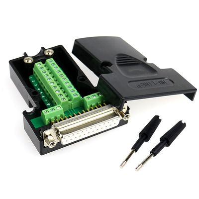 DB25 D Sub 25 Pin Connectors to Terminal Blocks Adapter with housing