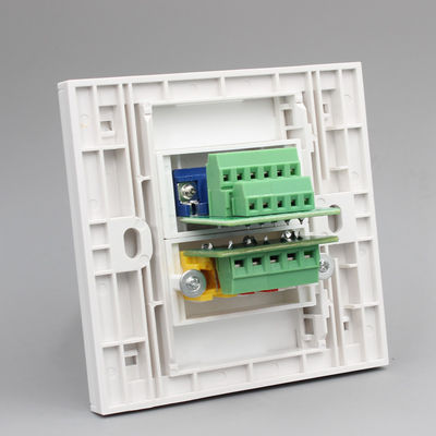 VGA AV Port Faceplate Wall Plate Outlet Terminal Block Socket Panel 86mm x 86mm