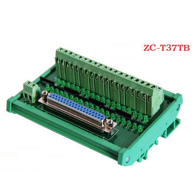 D Sub 15 Pin Single End DB15 Connectors Terminal Block Breakout Board DIN Rail Led Indicator