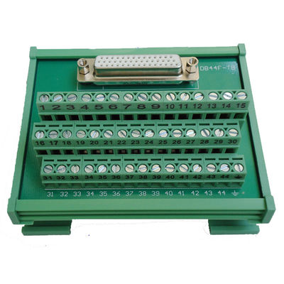 DB44 D Sub Female socket terminal block breakout board adapter with 1 meter cable