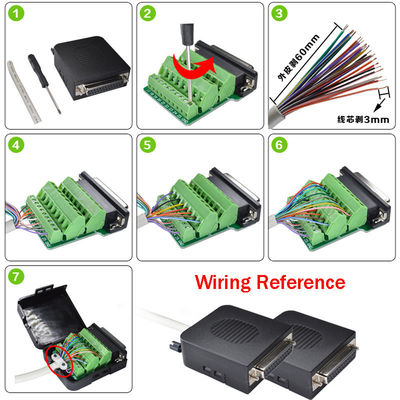 DB25 D Sub 25 Pin Terminal Blocks Connectors Adapter