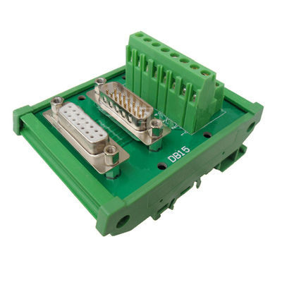 DB15 D Sub 15 Pin Male Female Dual Connectors Terminal Block Wiring Breakout Board