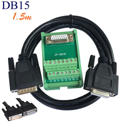 DB15 D Sub 15 Pin Male Female Dual Connectors Terminal Block Wiring Breakout Board