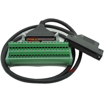 IDC40 40 pin Connector Terminal Blocks Breakout Board 1M Cable for Mitsubishi PLC I/O Module