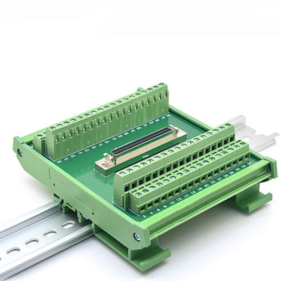 SCSI 68 Pin Connector DIN Rail Mounting Terminal Blocks Adapter with 1 meter Cable