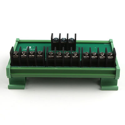 1 In 4 Out Power Source Wiring Distribution Splitter Terminal Blocks Breakout Board 300V 25A