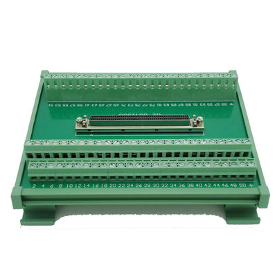 SCSI 100 Pin Connector DIN Rail Mounting Type Terminal Blocks Module