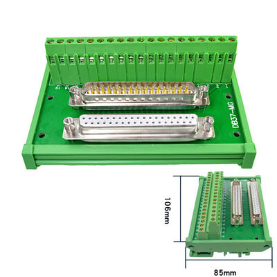 DB37 D Sub 37 Pin Male Female Dual Connectors Terminal Block Wiring Breakout Board