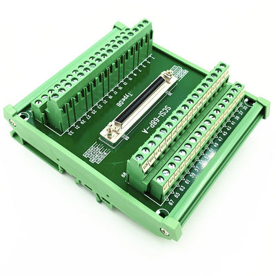SCSI 68 Pin Connector DIN Rail Mounting Type Terminal Blocks Adapter