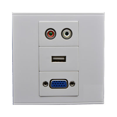 VGA HDMI USB Multimedia Faceplate Wall Plate Outlet Terminal Block Socket Panel