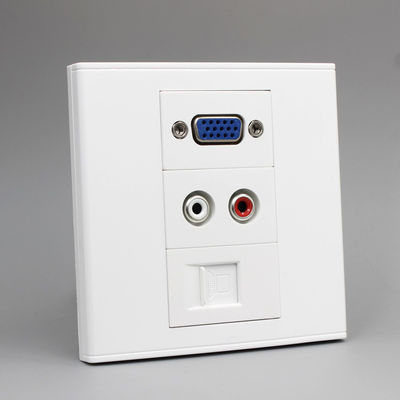 VGA Audio Network Port Modular Faceplate Wall Plate Outlet Terminal Block Socket Panel