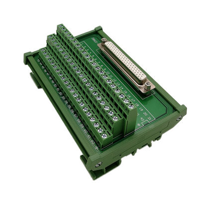 DB62 Female Socket D Sub Terminal Blocks Breakout Board Adapter Connector DIN Rail Mount