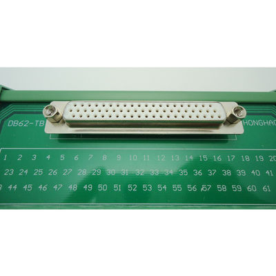 DB62 Female Socket D Sub Terminal Blocks Breakout Board Adapter Connector DIN Rail Mount