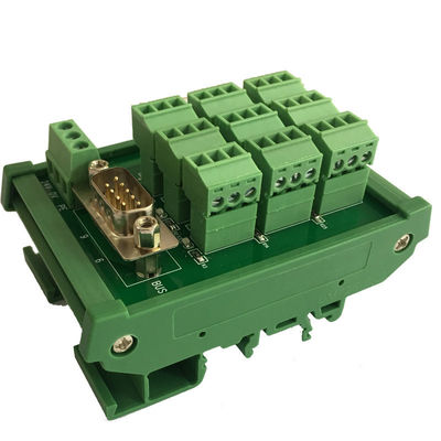 PLC Sensor Signal Input Module DB9 Distribution Terminal Blocks Connection Board 9 Arrays