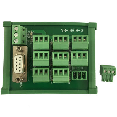 PLC Sensor Signal Input Module DB9 Distribution Terminal Blocks Connection Board 9 Arrays