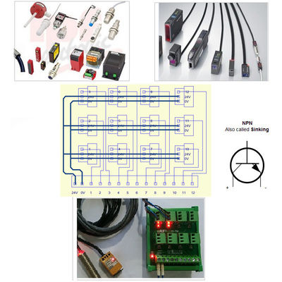 PLC Sensor Signal Input Distribution Module Terminal Blocks Junction Box 12 Arrays