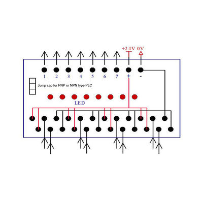 Proximity Switch Signal Sensor Wiring Distribution Terminal Blocks Breakout Board 8 Ways