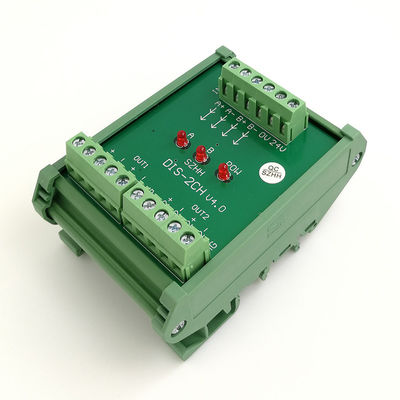 DC24V Servo Encoder Pulse Square Wave Signal Splitter Distributor Signal 1 In 2 Out