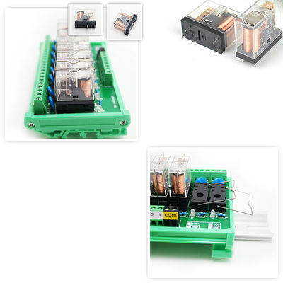 8 Ways Pluggable Relay Module PLC Output Amplifier Board DC 12V 24V