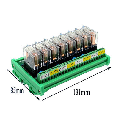 8 Ways Pluggable Relay Module PLC Output Amplifier Board DC 12V 24V