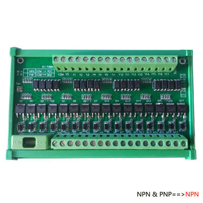 16 Ways PLC Power Amplifier Module Relay Board ZC16BN NPN Signal Output 24V DC