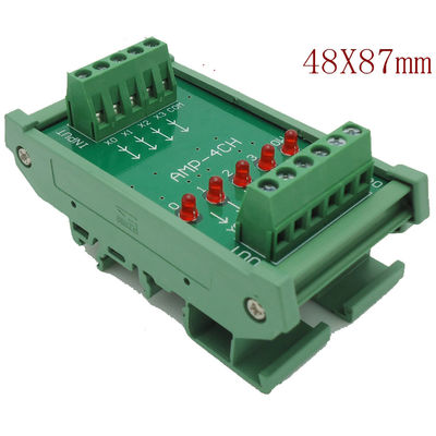 4 Channels DC 24V PLC Amplifier Plate Board PNP Input NPN Output Opto-isolated Design
