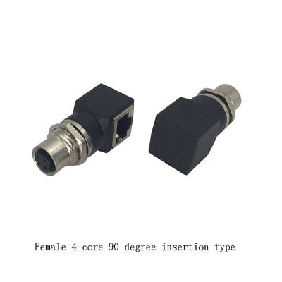 Ethernet RJ45 Plug To M12  4 Core Male or Female Connector Adapter