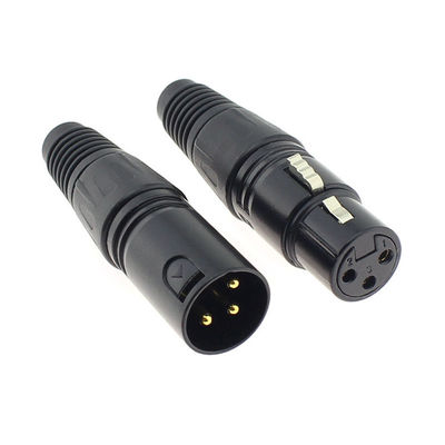 3 Pins XLR Microphone Audio Plug Jack Male Female Coupling Connector MIC Adapter