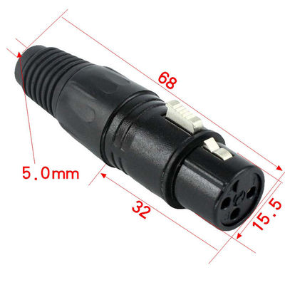3 Pins XLR Microphone Audio Plug Jack Male Female Coupling Connector MIC Adapter